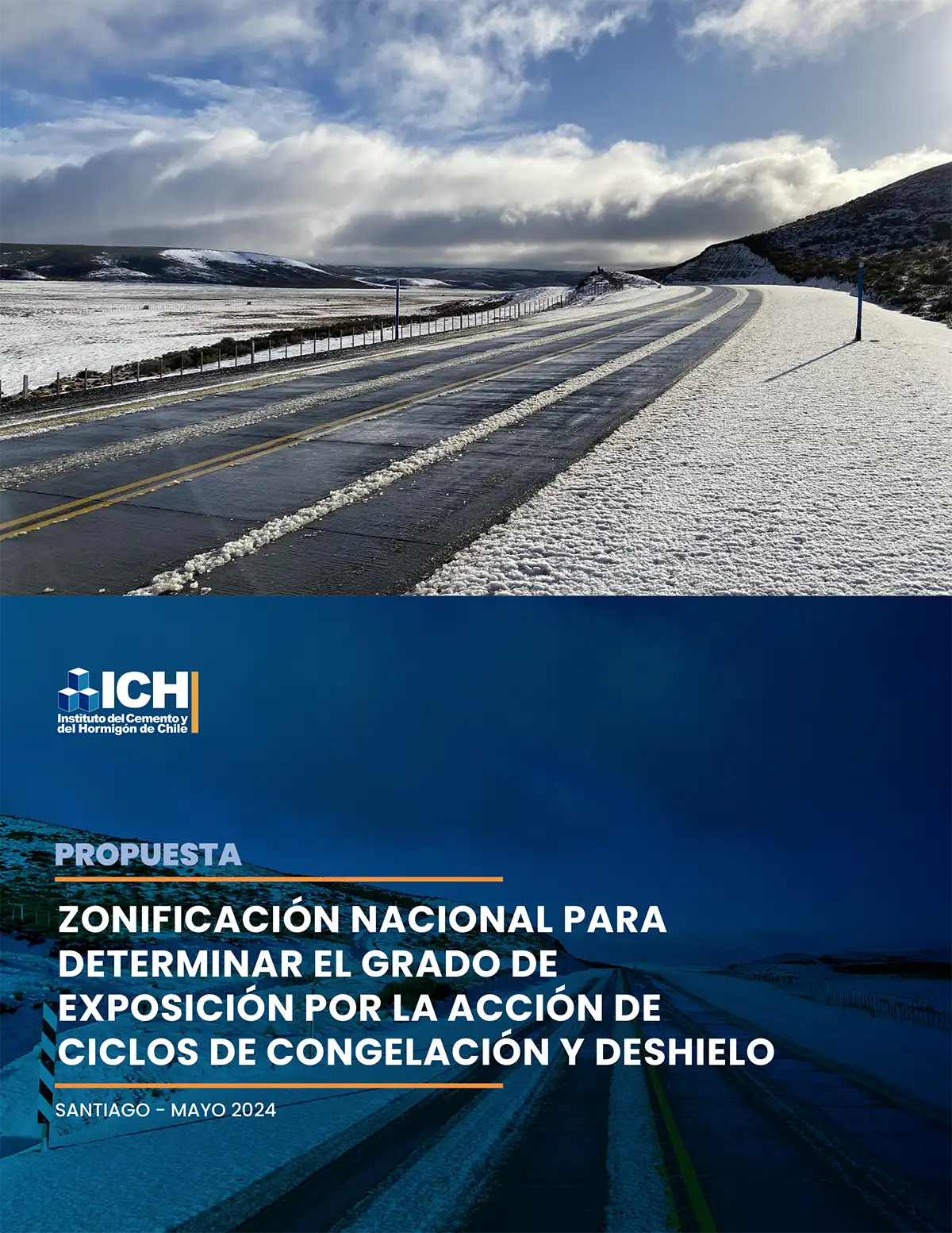 Zonificación nacional para determinar el grado de exposición por la acción de ciclos de congelación