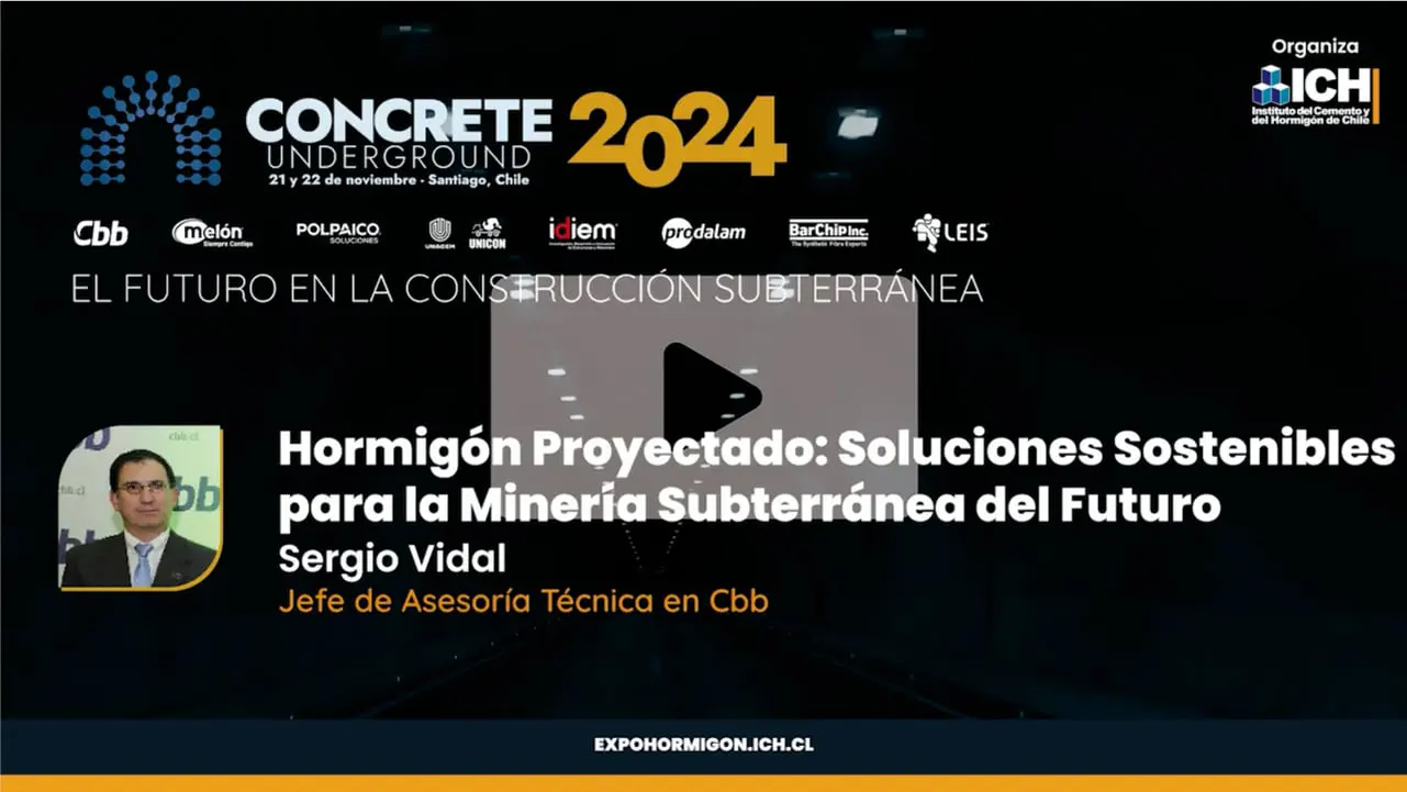 11.Sergio Vidal - Hormigón proyectado Soluciones sostenibles para la minería subterránea del Futuro