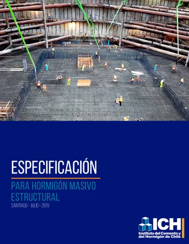 Especificación para hormigón masivo estructural