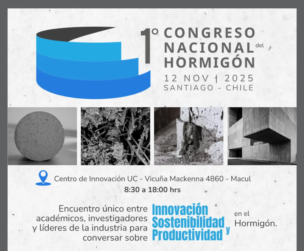 Centro de Innovación del Hormigón UC organiza el primer Congreso Nacional del Hormigón